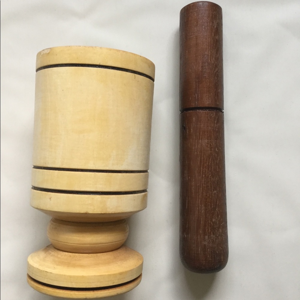 South West Africa WOOD MORTAR & PESTLE Hand Made❤️ - Picture 2 of 8